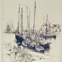Bateaux de pêche à Port Haliguen