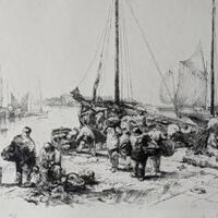 Déchargement d'un Chalutier à Loctudy