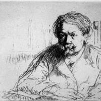 Portrait of Edmond de Goncourt (2nd plate)