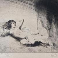 Foreshortened Nude