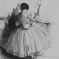 Danseuse  la Barre (2<sup>e</sup> planche)